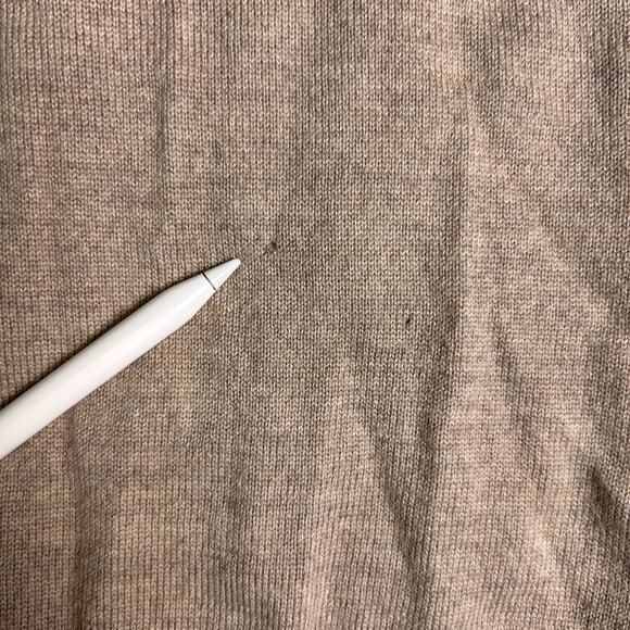 Jos A Bank Signature Collection 100% Merino Wool Sweater Mens Large Oat 1/4 Zip - Picture 10 of 13